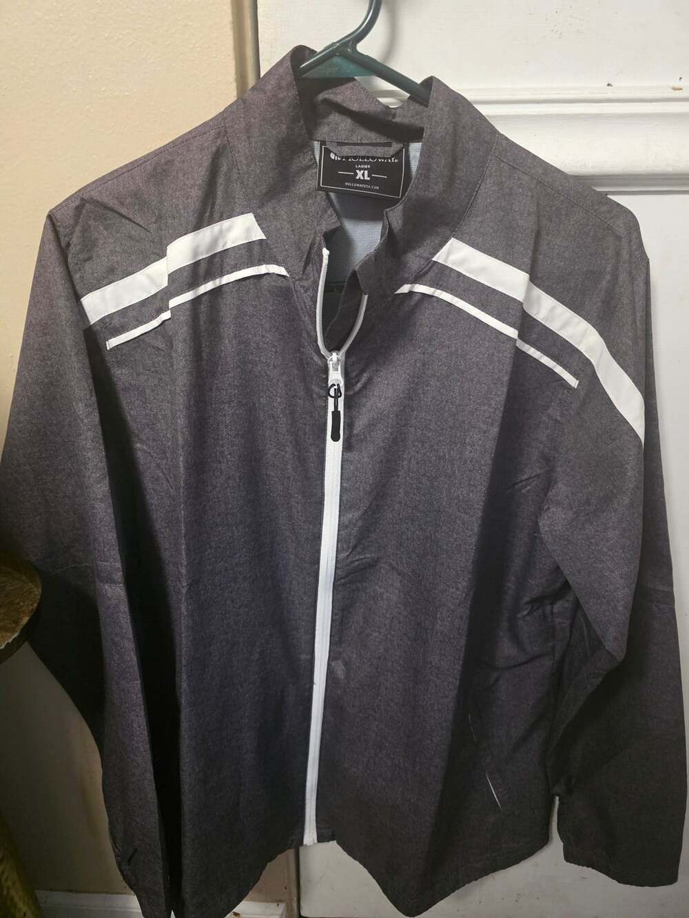 Holloway Jacket Size XL Gray Full Zip Athletic Lightweight